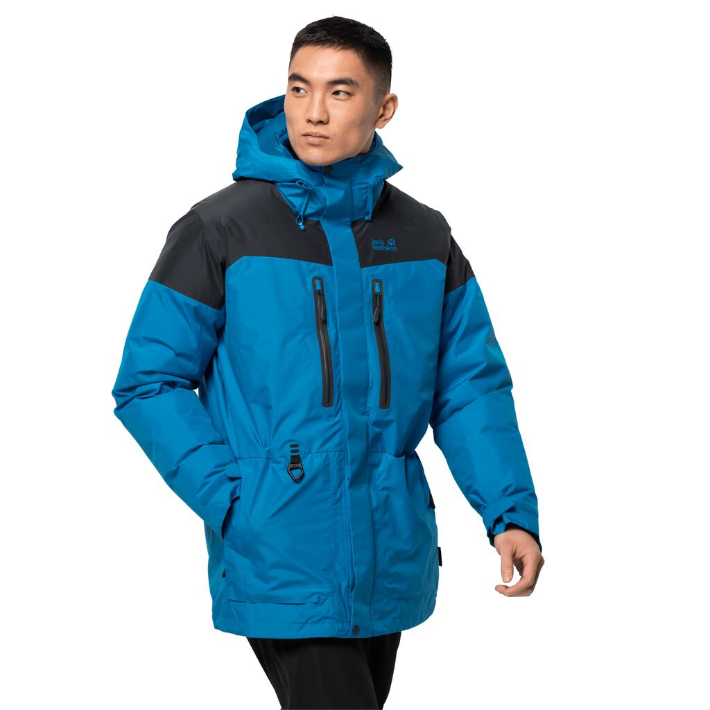 Jack Wolfskin NORTH ICE Férfi Télikabát Kék - GSWJUY-043